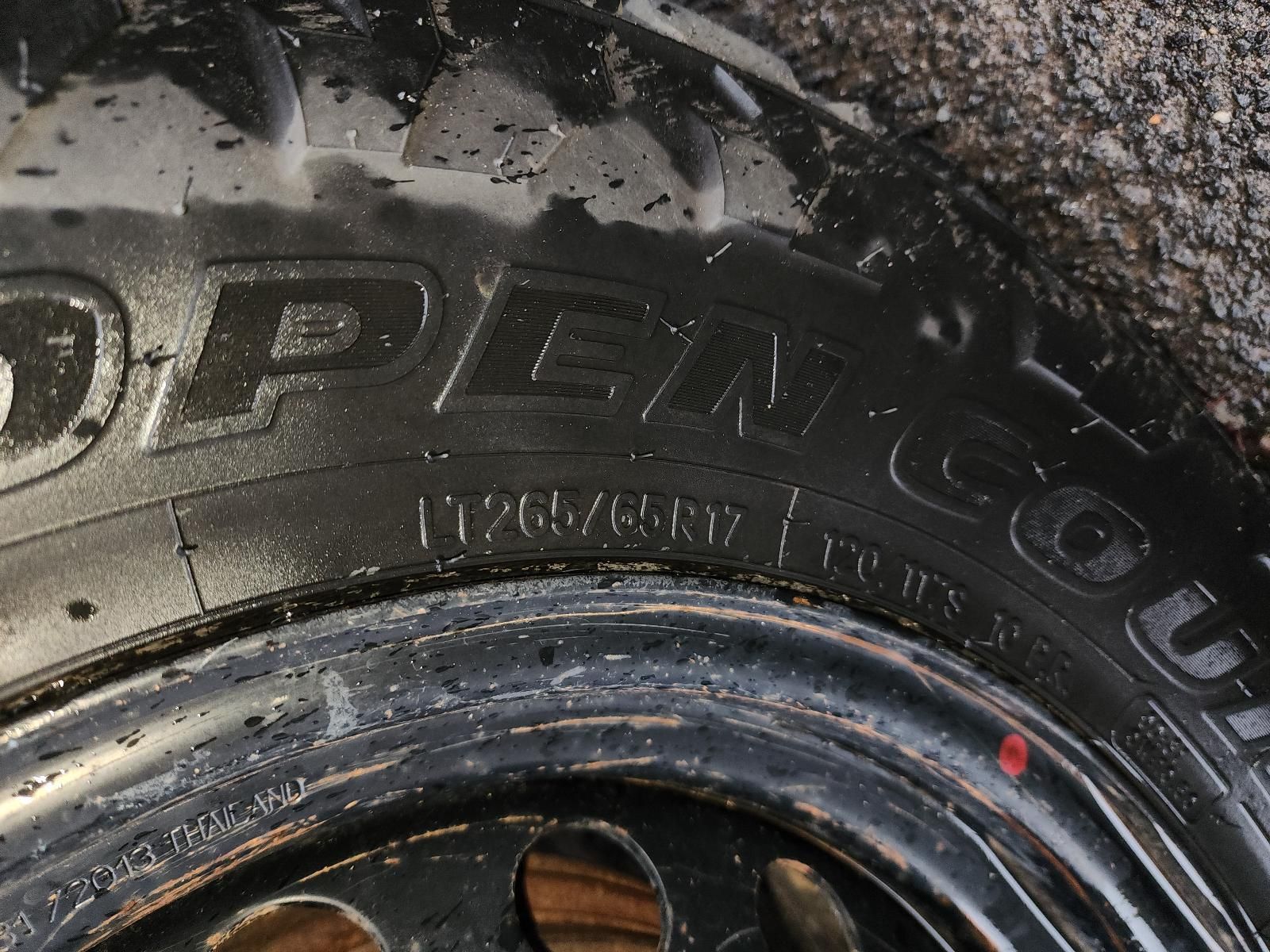Close-up of a Muddy Tire and Wheel Rim — South West 4WD Wreckers In Harristown, QLD
