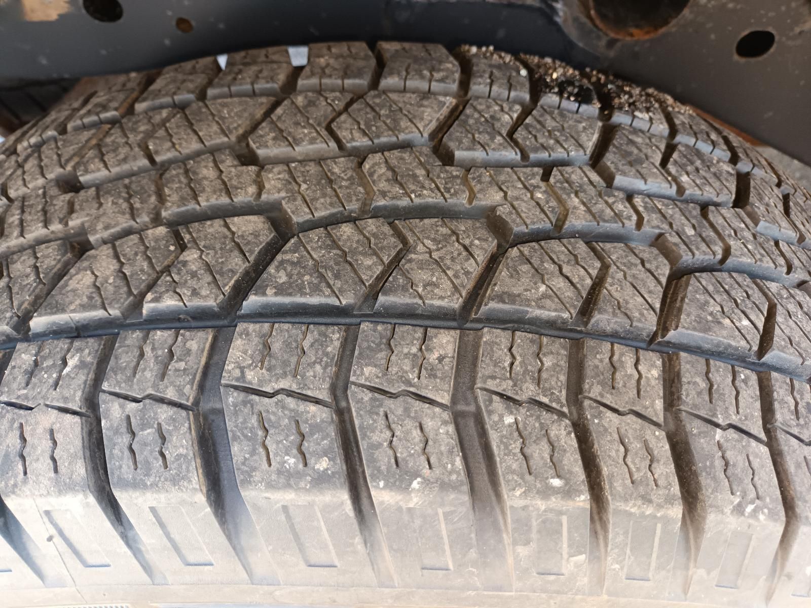 Close-Up of A Worn Vehicle Tyre Tread with Cracked, Weathered Rubber — South West 4WD Wreckers In Harristown, QLD