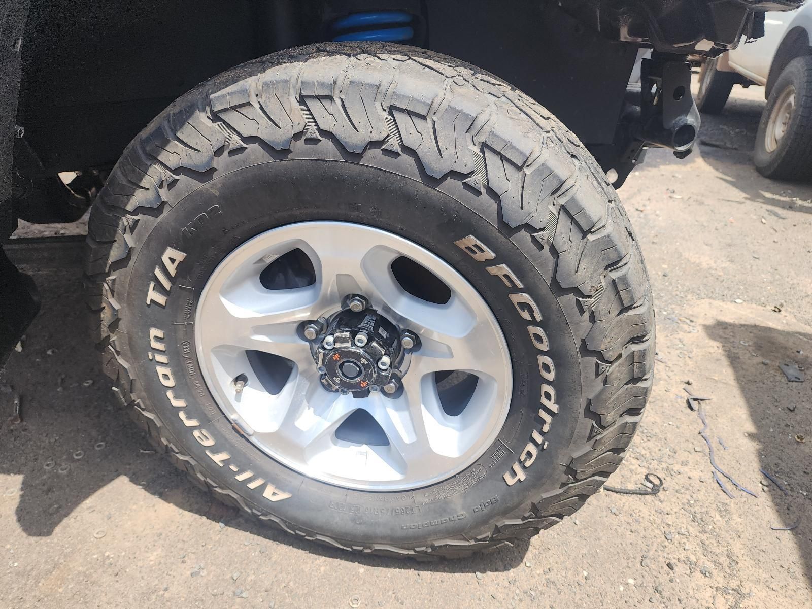 Close-up of a Truck Tyre With Silver Rim and Bfgoodrich — South West 4WD Wreckers In Harristown, QLD