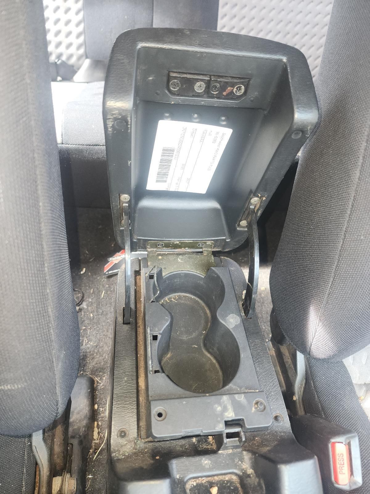 Car Seat Center Console With Dual Cup Holders — South West 4WD Wreckers In Harristown, QLD