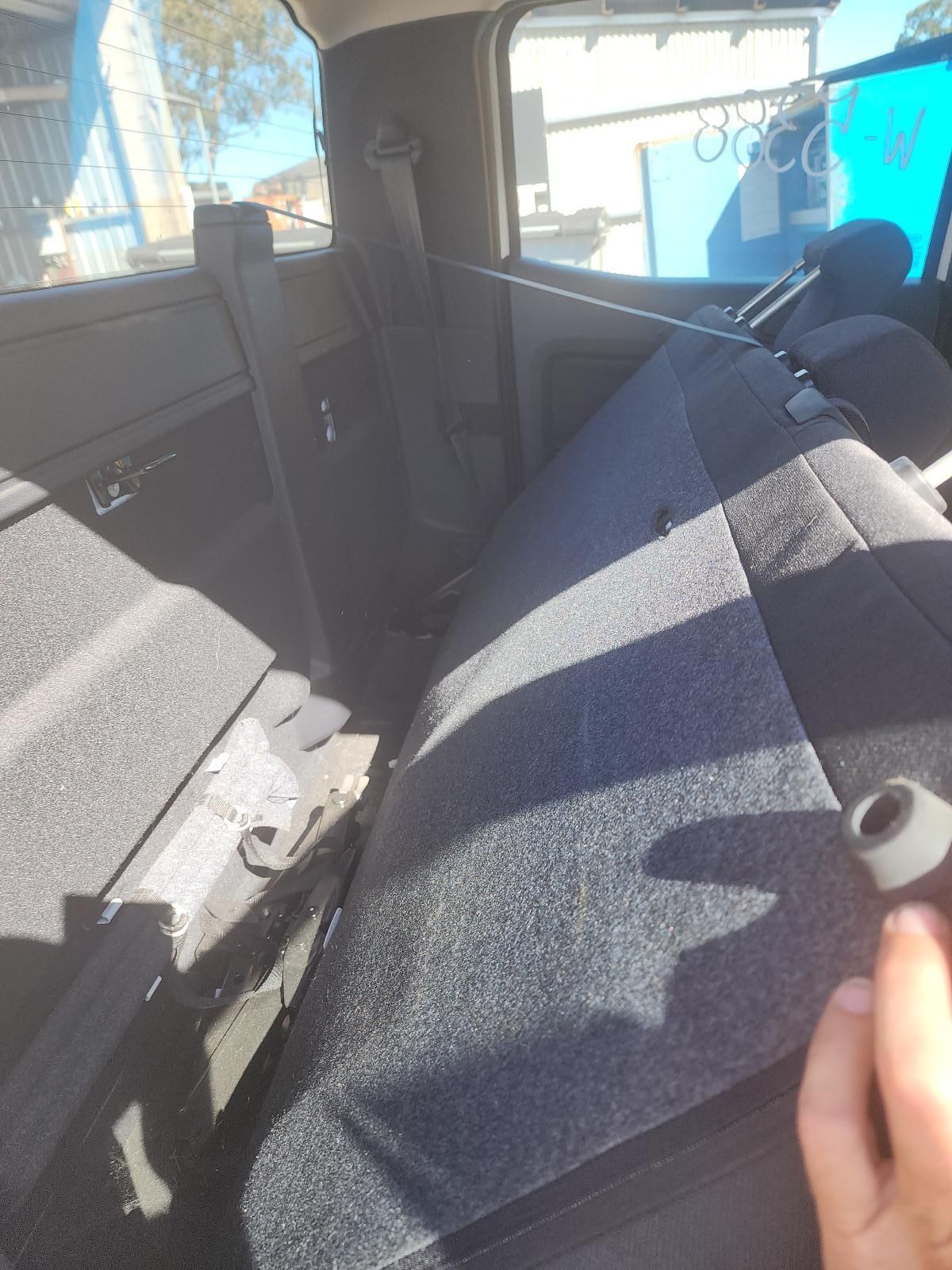 Car Interior With Folded Rear Seats — South West 4WD Wreckers In Harristown, QLD
