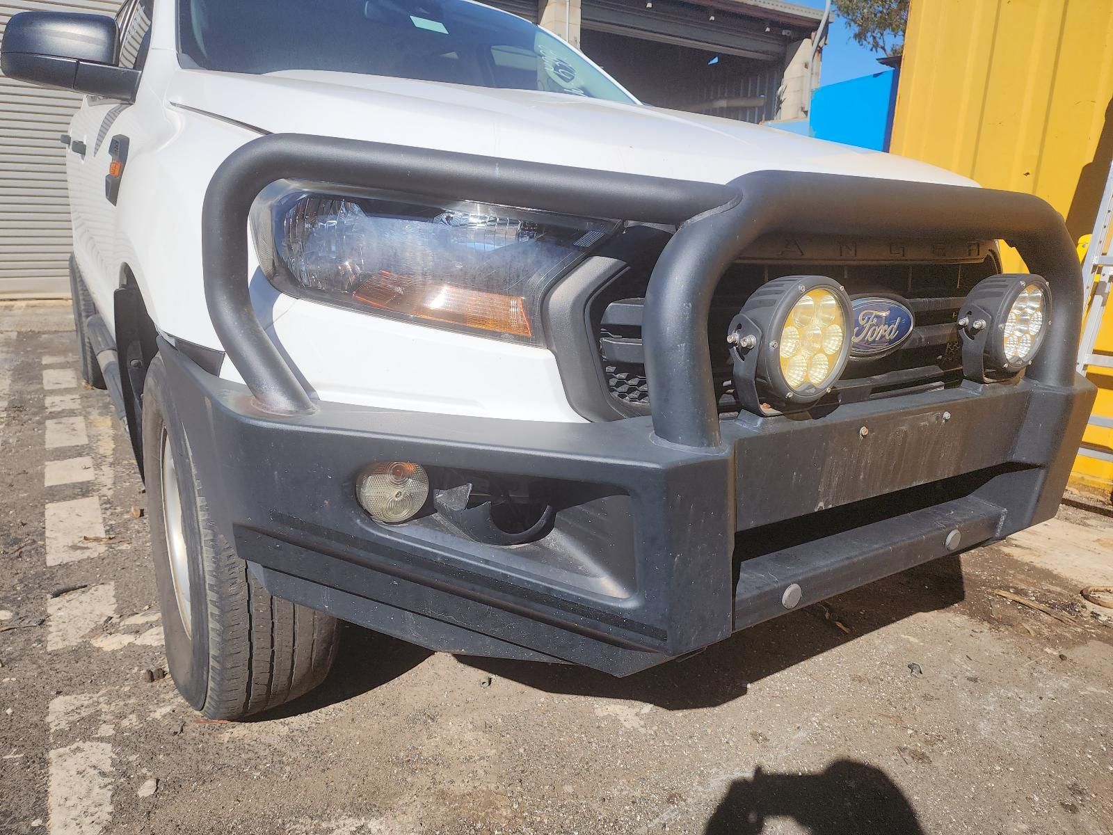 White SUV With Black Bull Bar — South West 4WD Wreckers In Harristown, QLD