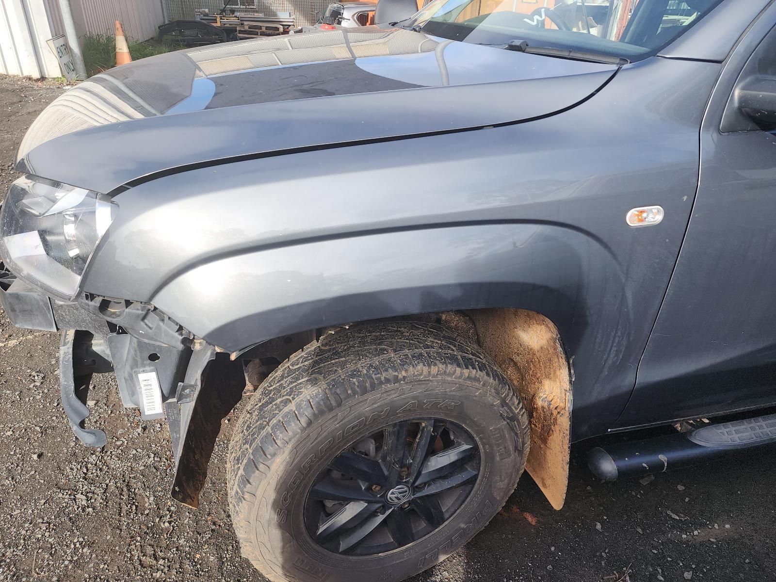 Damaged Gray Pickup Truck — South West 4WD Wreckers In Harristown, QLD