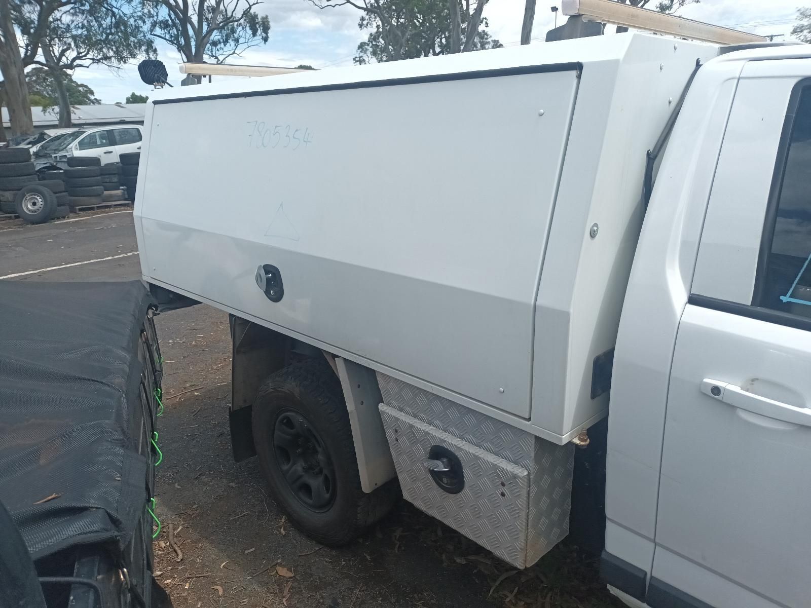 White Utility Truck Parked Outdoors — South West 4WD Wreckers In Harristown, QLD