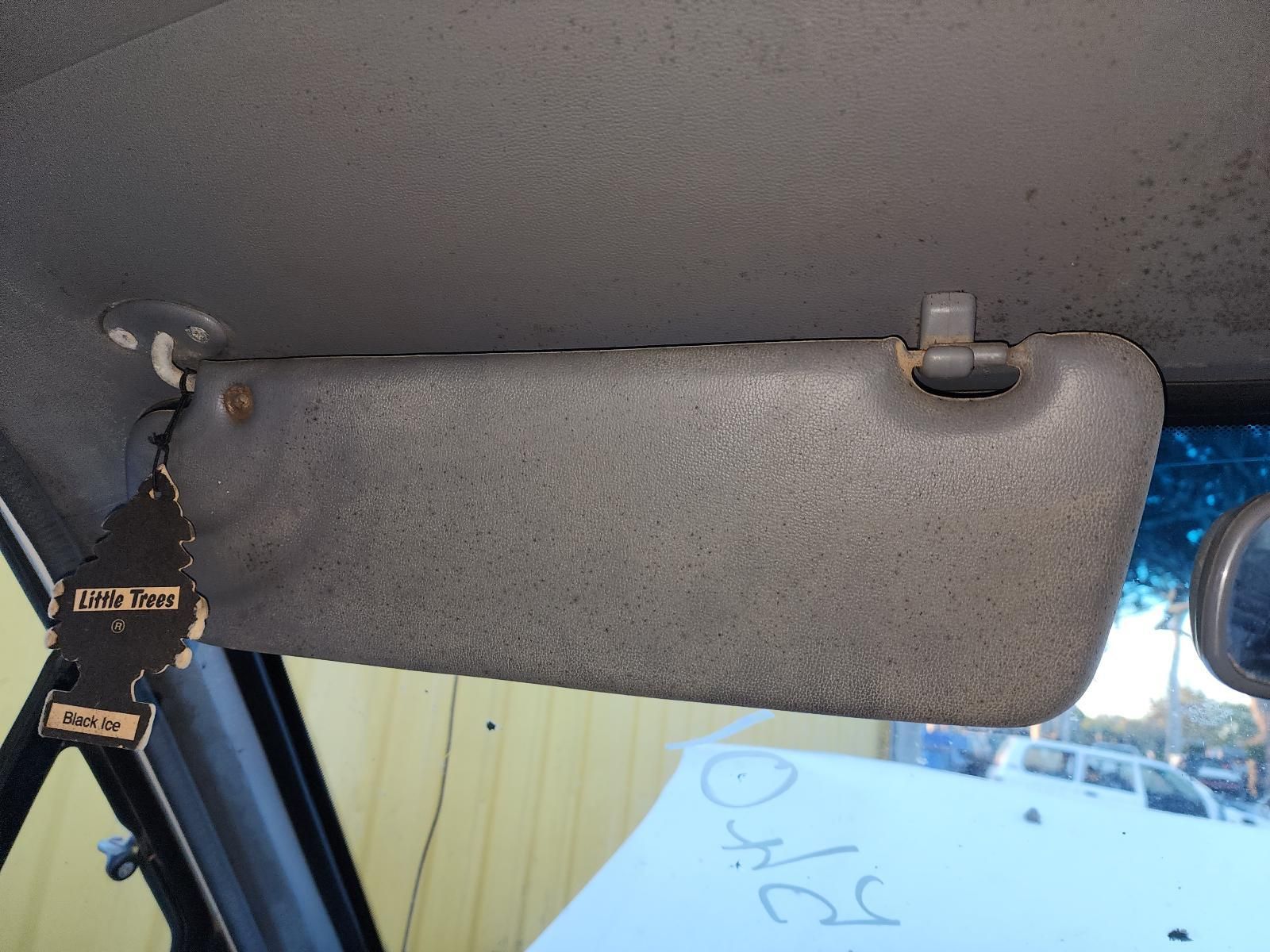 Gray Car Sun Visor With a Clip-on Mirror — South West 4WD Wreckers In Harristown, QLD