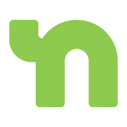 Green, stylized letter 
