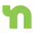 Green, stylized letter 