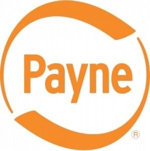 Orange Payne logo with stylized circular arrows around the word “Payne”
