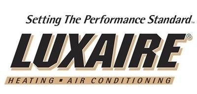 LUXAIRE Heating & Air Conditioning logo with slogan “Setting The Performance Standard.”