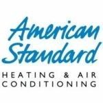 American Standard Heating & Air Conditioning logo in blue and black text