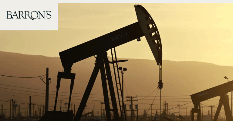 An image showing of an oil rig in Barron’s retiree inflation investing article
