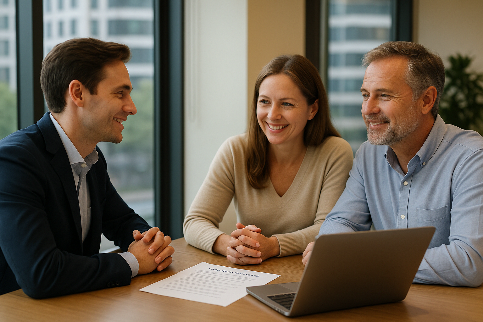 Financial advisor working with clients on their year-end giving strategy to maximize tax savings