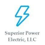 Blue lightning bolt logo above the words &ldquo;Superior Power Electric, LLC&rdquo;
