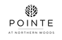 Logo for Pointe at Northern Woods: black and white, stylized tree design above the word "POINTE", text "AT NORTHERN WOODS" below.