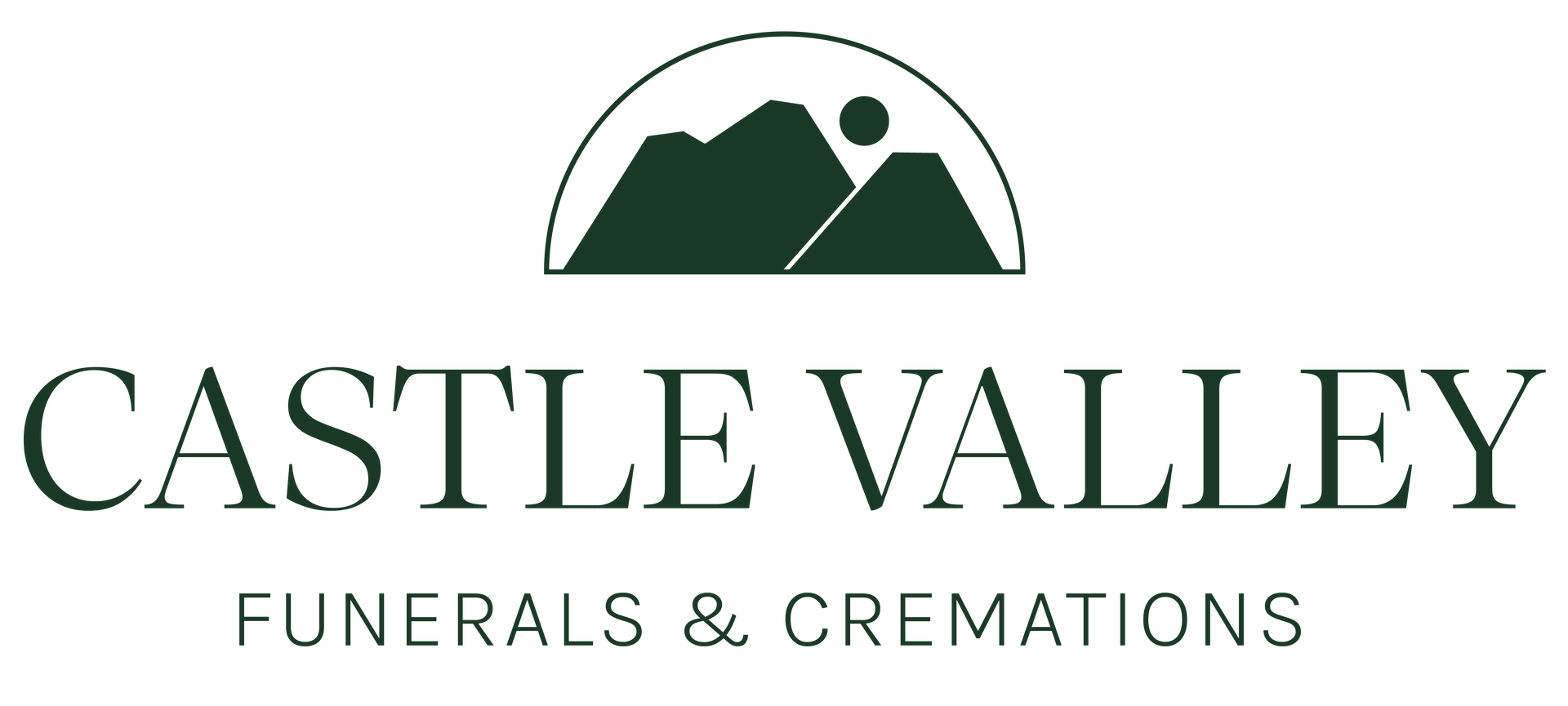 The logo for sample funeral home is shown on a white background.