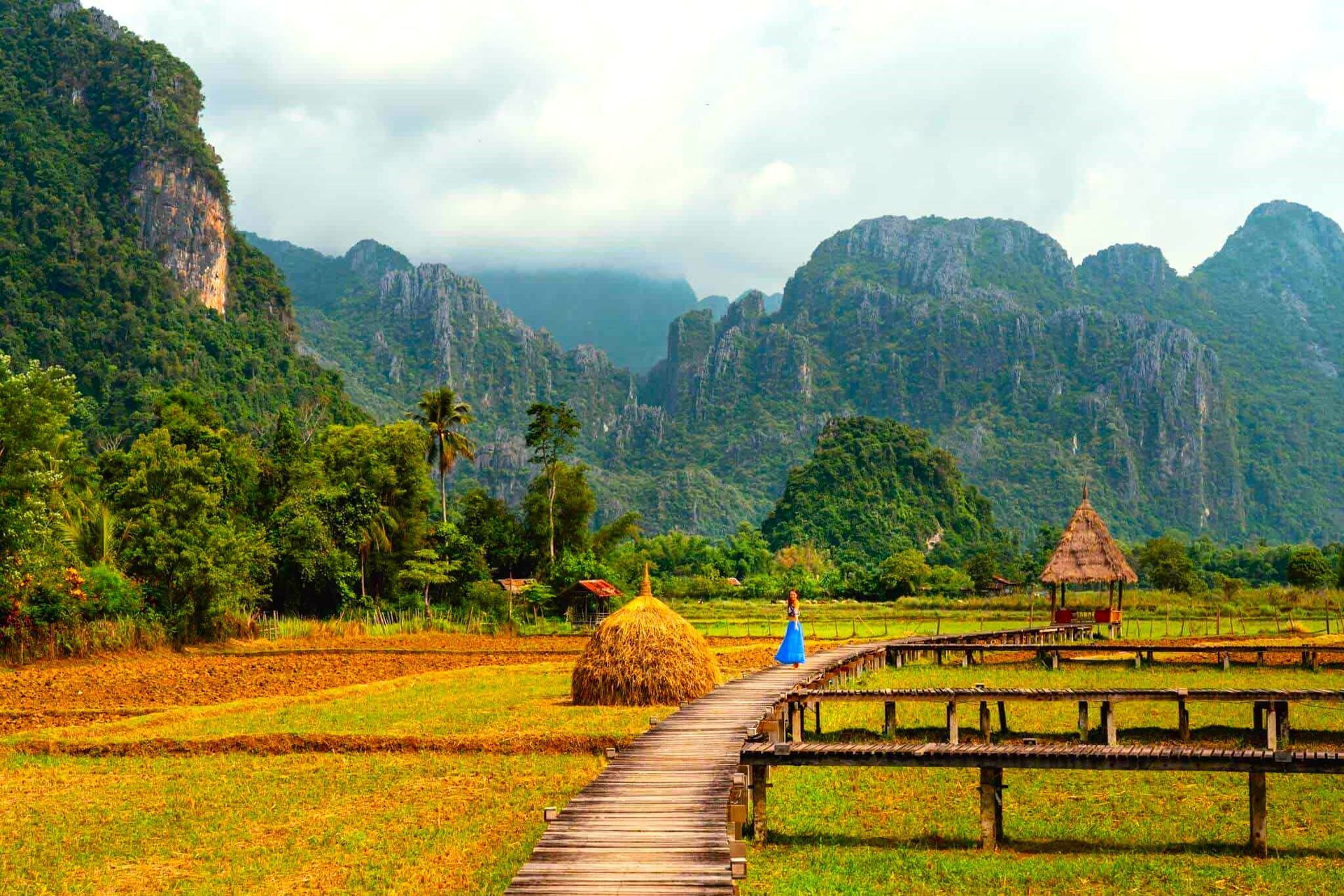 Laos 7 Days tour from Vientiane to Vang Vieng and Luang Prabang