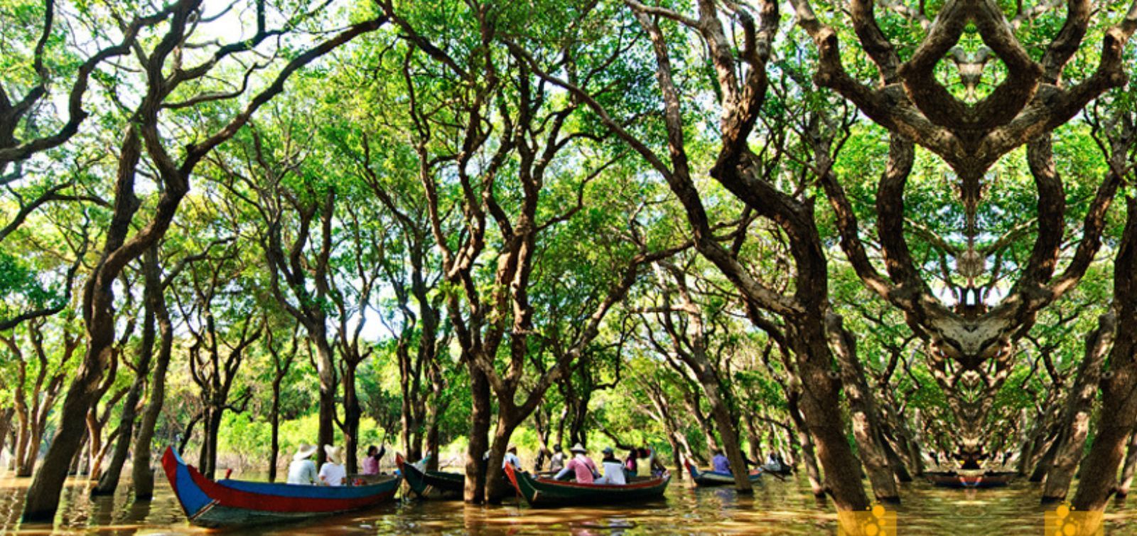 Scenic view of Angkor Wat, Banteay Srei, Floating Village & boat tour in Siem Reap