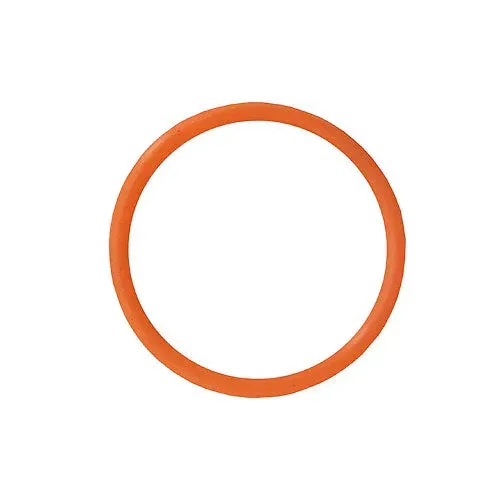 Orange circular O-ring seal.
