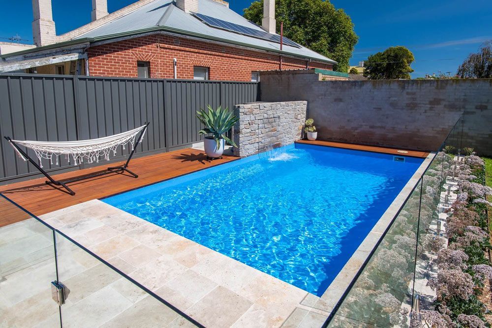 Fabric Hammocks And Swimming Pool — Professional Pool Builder in Wagga Wagga, NSW