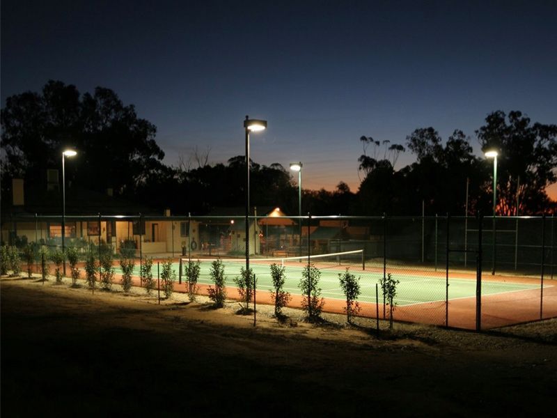 Side Left Beautiful Tennis Court — Professional Pool Builder in Tumut, NSW