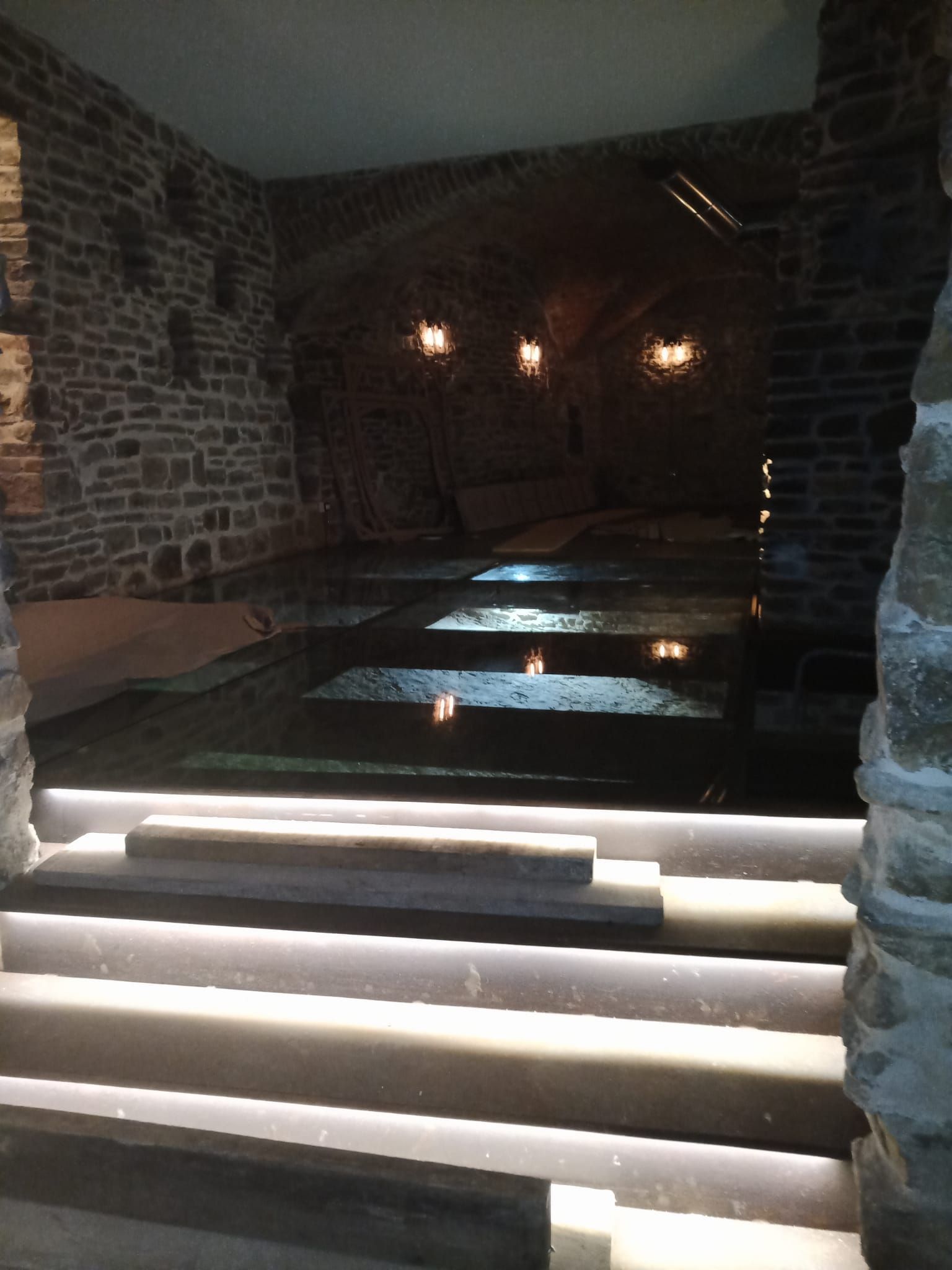 pavimenti in vetro calpestabili Targetti in vetro Prato