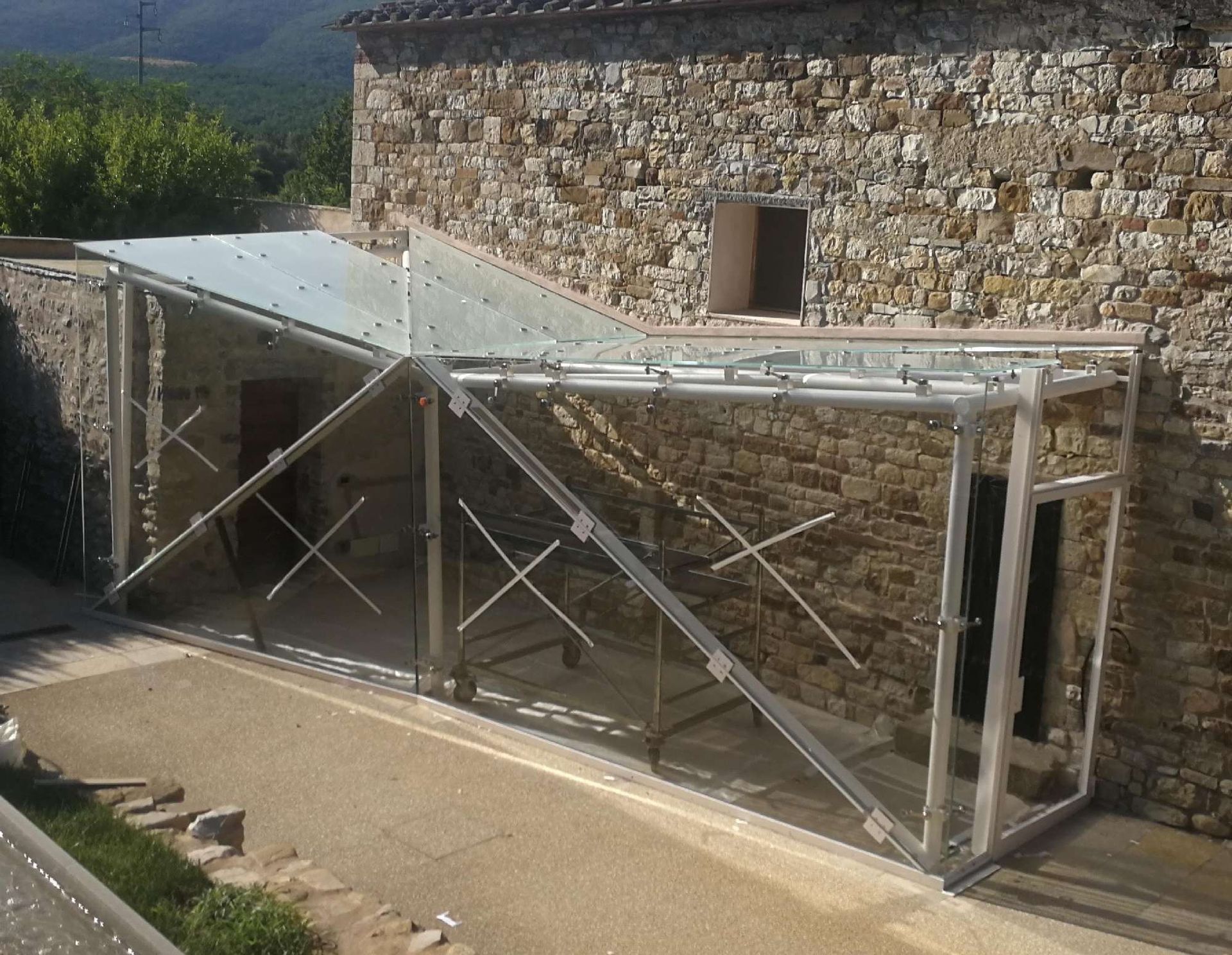 Copertura in vetro Targetti in vetro Prato