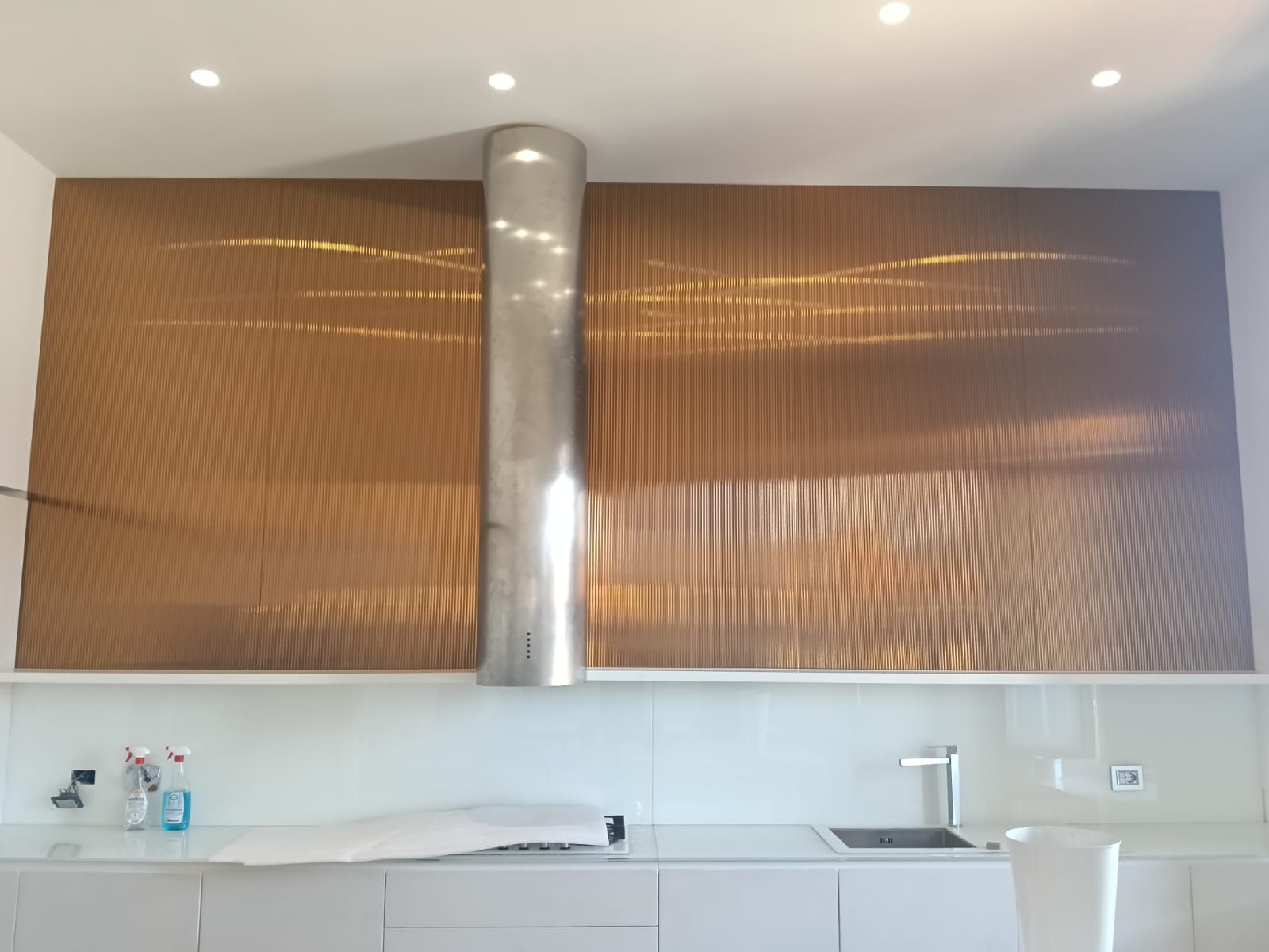 vetro cucina sotto i pensili Targetti Vetri Prato (PO)