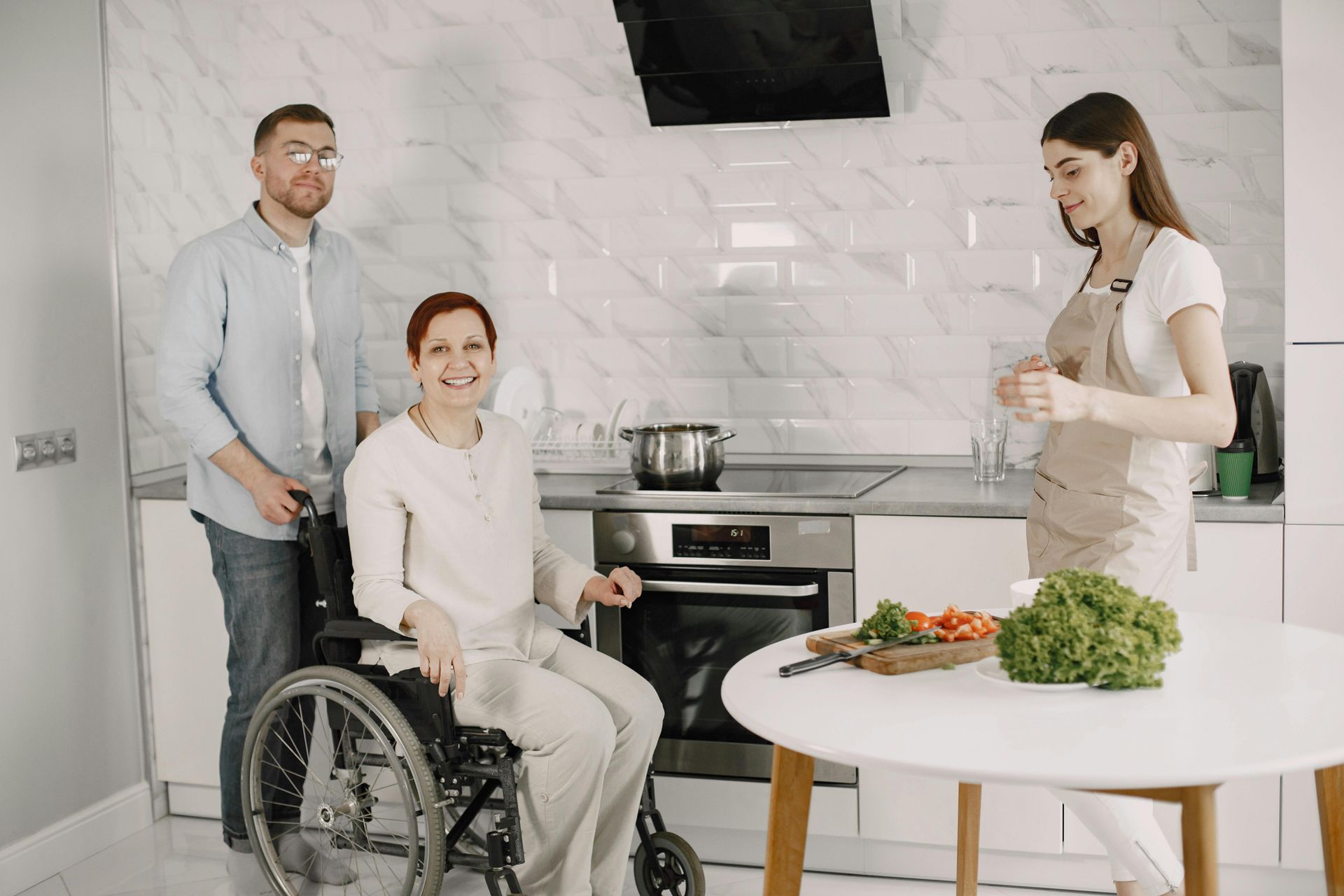 At home wheelchair in use