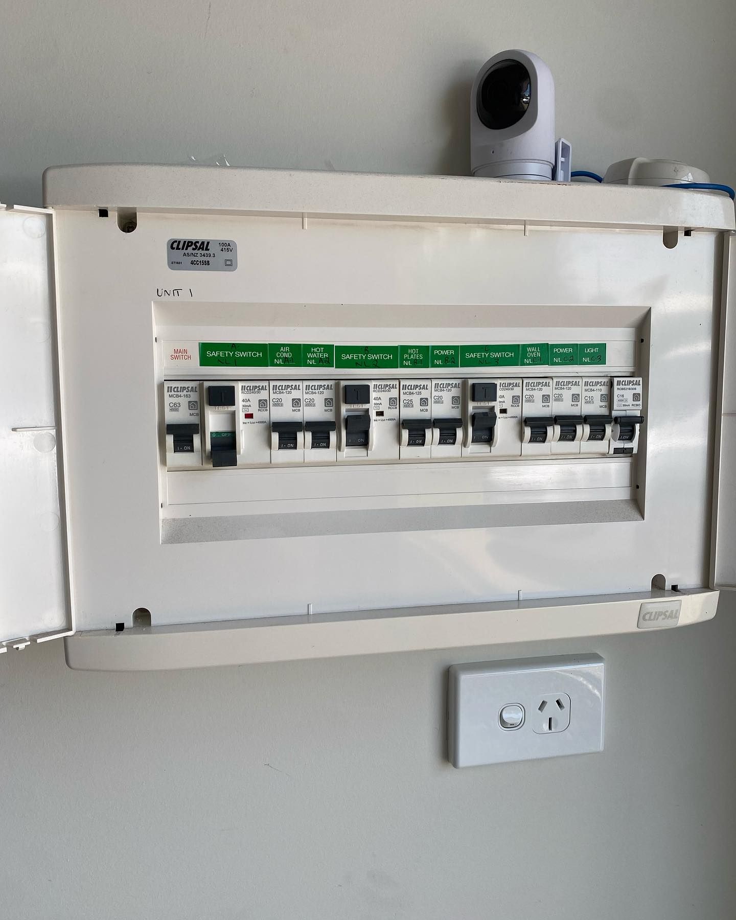 Hager switchboard upgrade completed by electrician in Logan