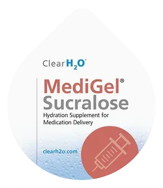 ClearH2O MediGel Sucralose cup lid