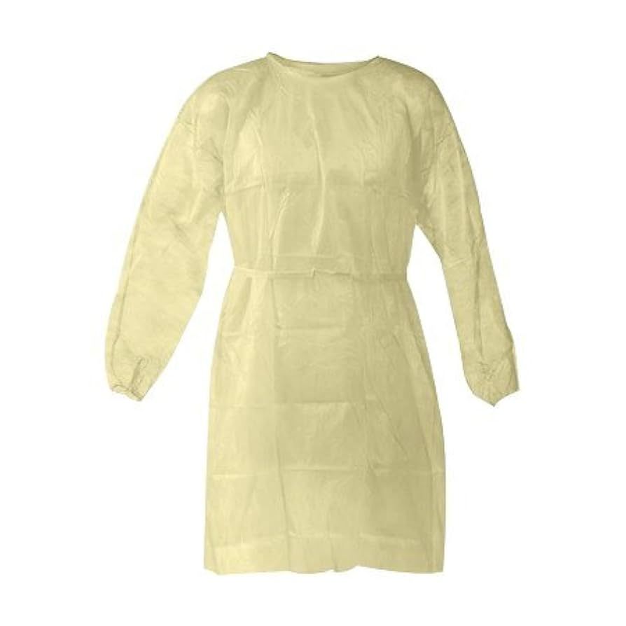 Yellow laboratory gown