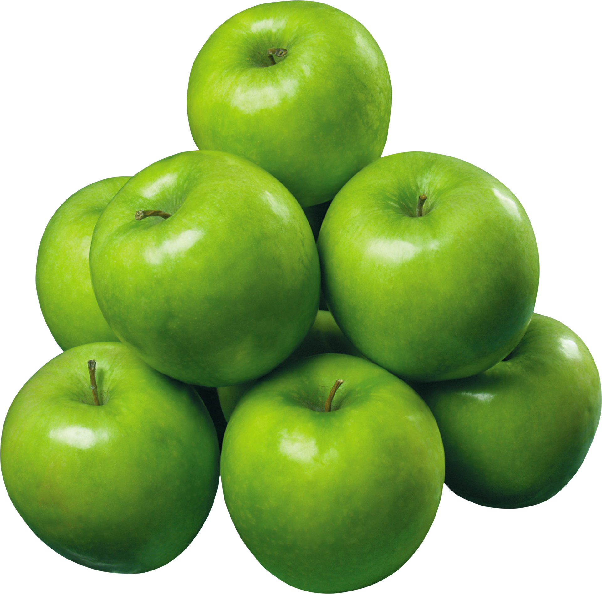 Pile of green apples