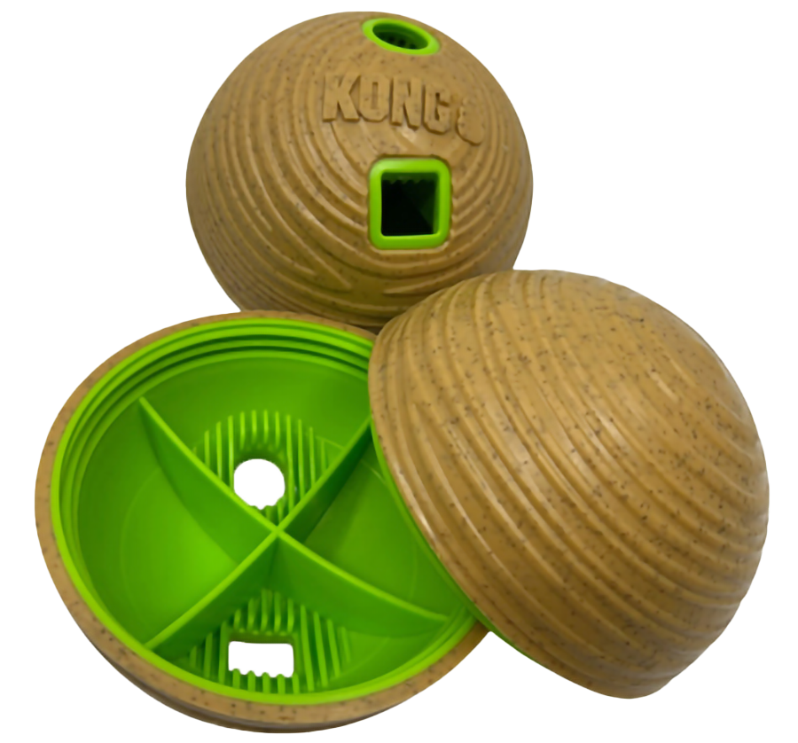 Kong Bamboo Feeder Ball opened