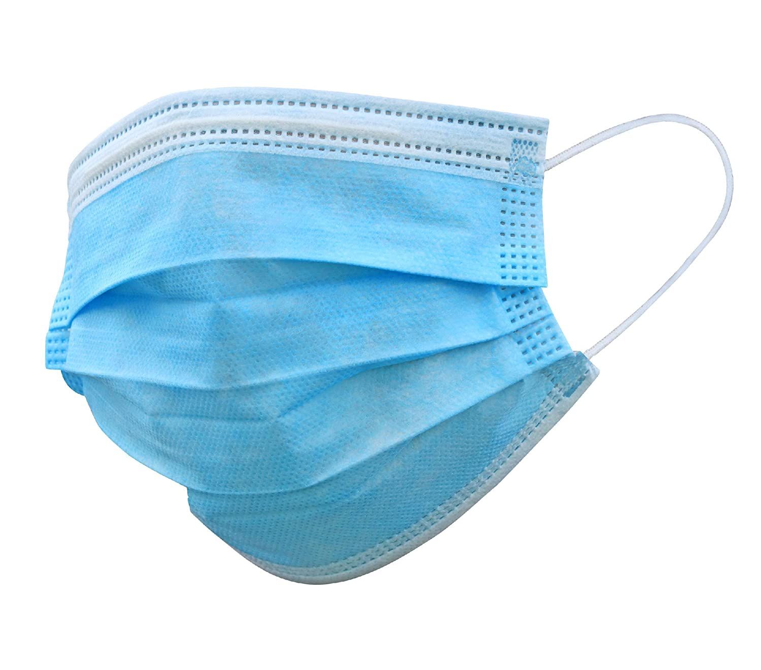 Blue disposable face mask