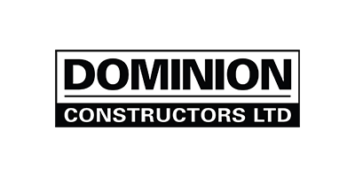 Logo for Dominion Constructors Ltd. with the company name and 