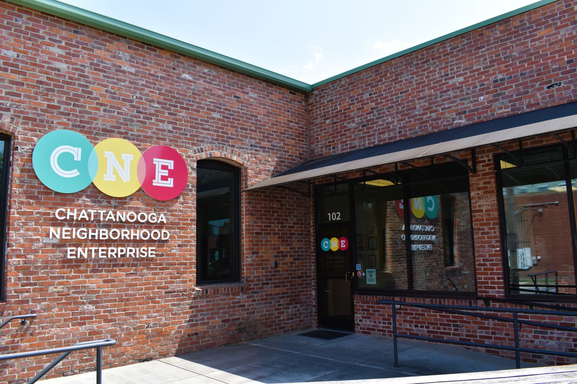 Brick building with 