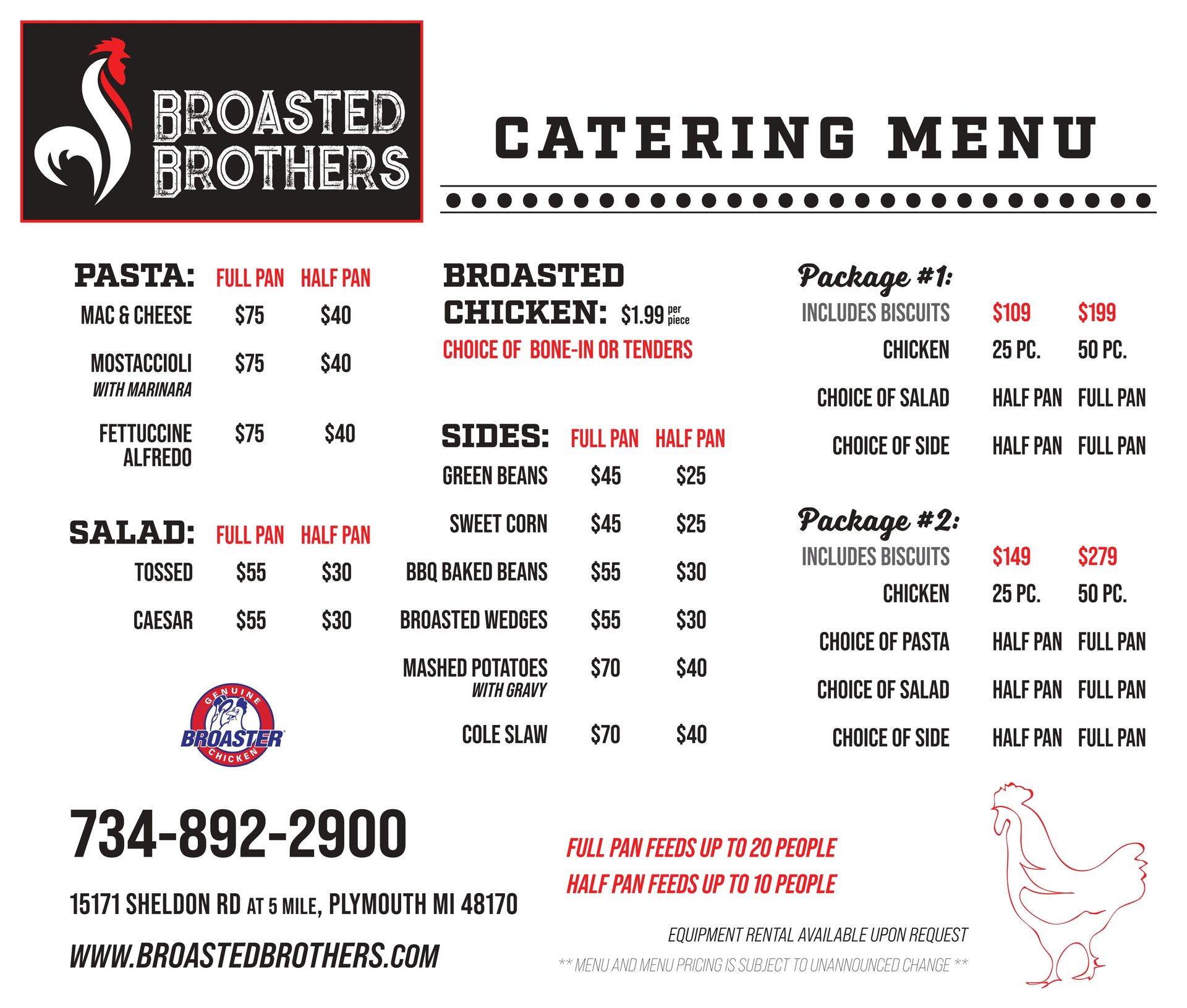 Broasted Brothers Catering Broasted Brothers Chicken, Plymouth, Michigan