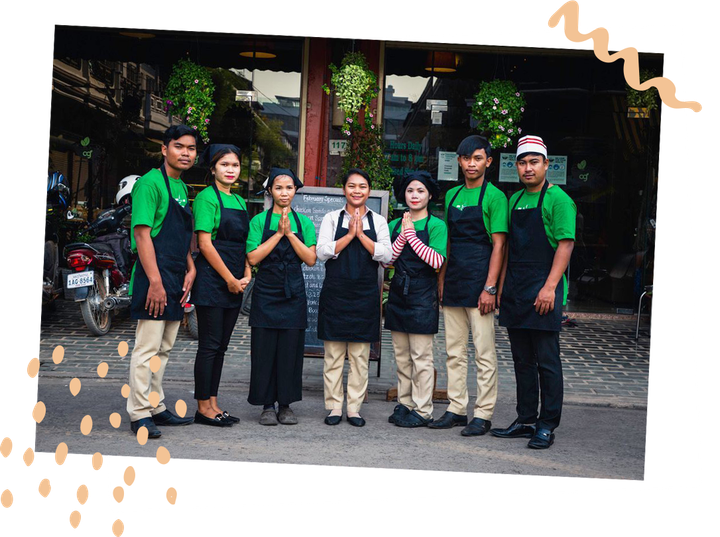Cafe in Siem Reap, Cambodia