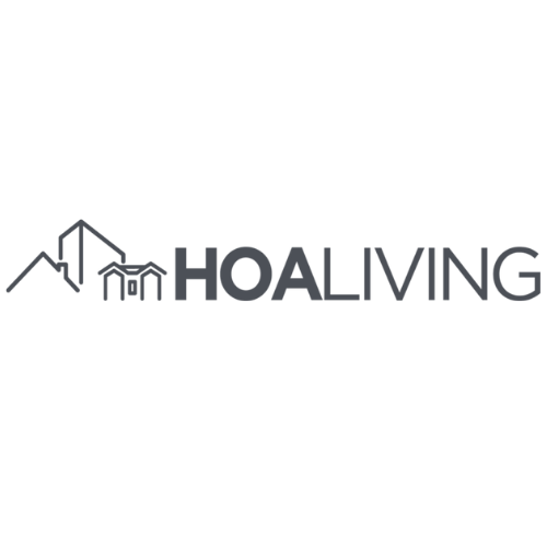 Logo: "HOALIVING" text next to a house icon and building silhouettes.