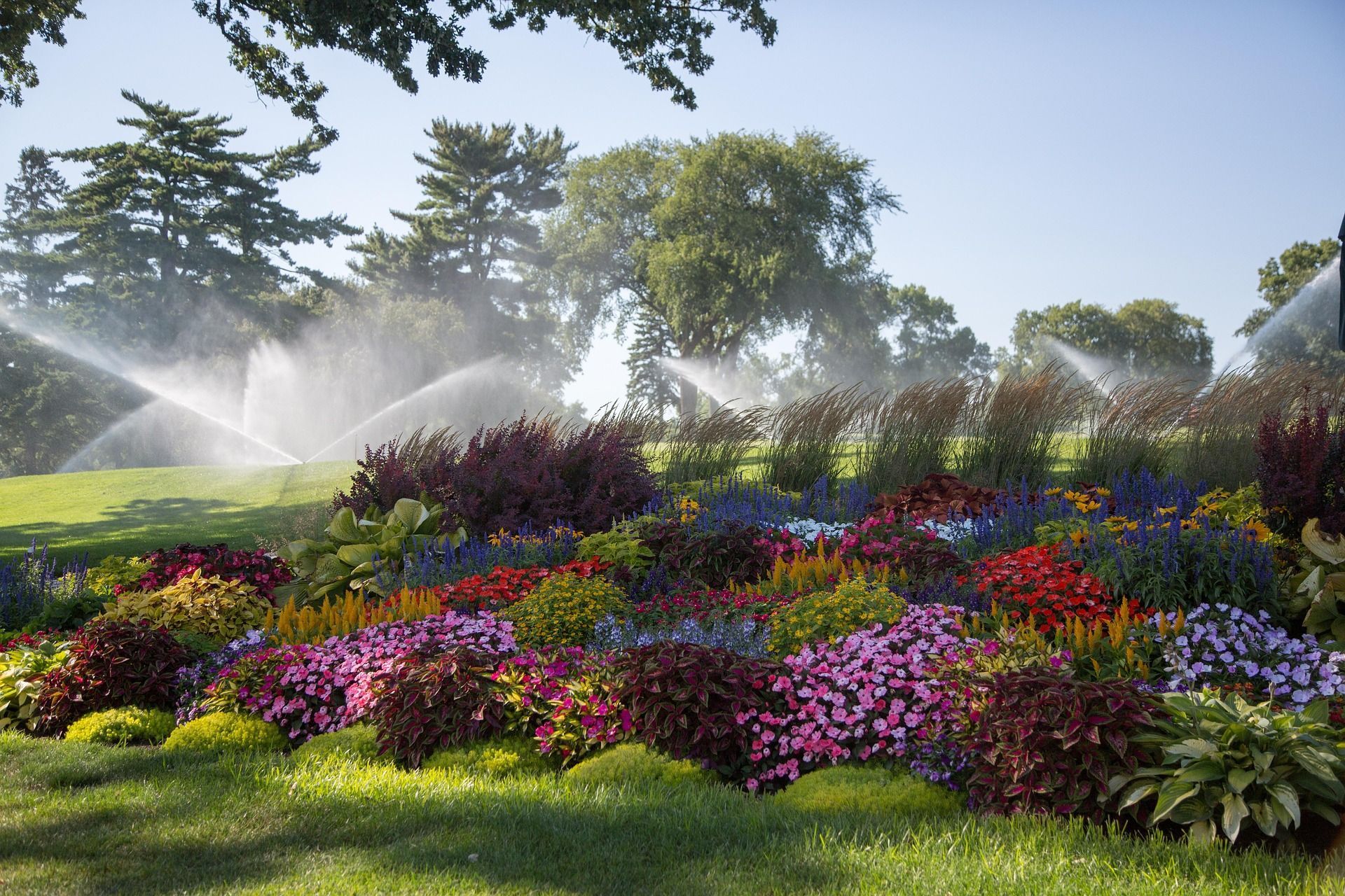 Professional xeriscaping project in Salt Lake City featuring drought-tolerant plants and decorative rock landscaping.