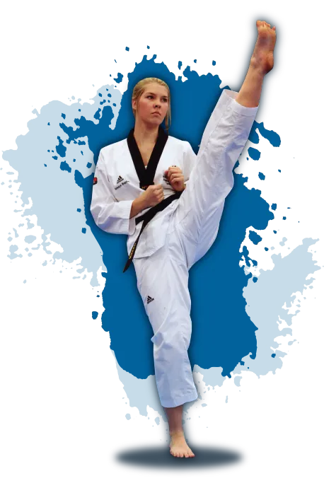 Teenager Practising Taekwondo