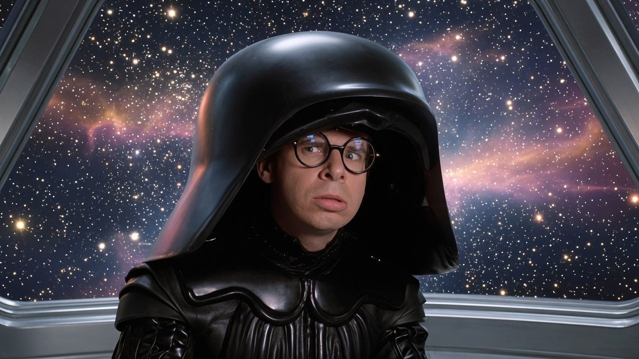 Rick Moranis as Dark Helmet in Spaceballs, the role he reprises in Spaceballs: The New One.