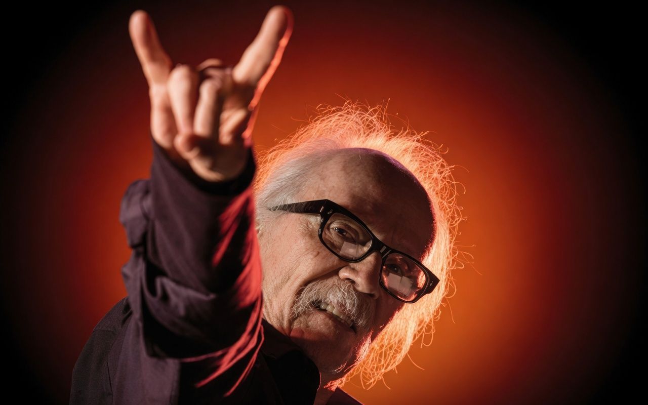 John Carpenter promoting Cathedral, his graphic novel and first true heavy metal album