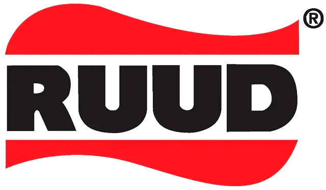 Ruud heating and cooling systems brand logo