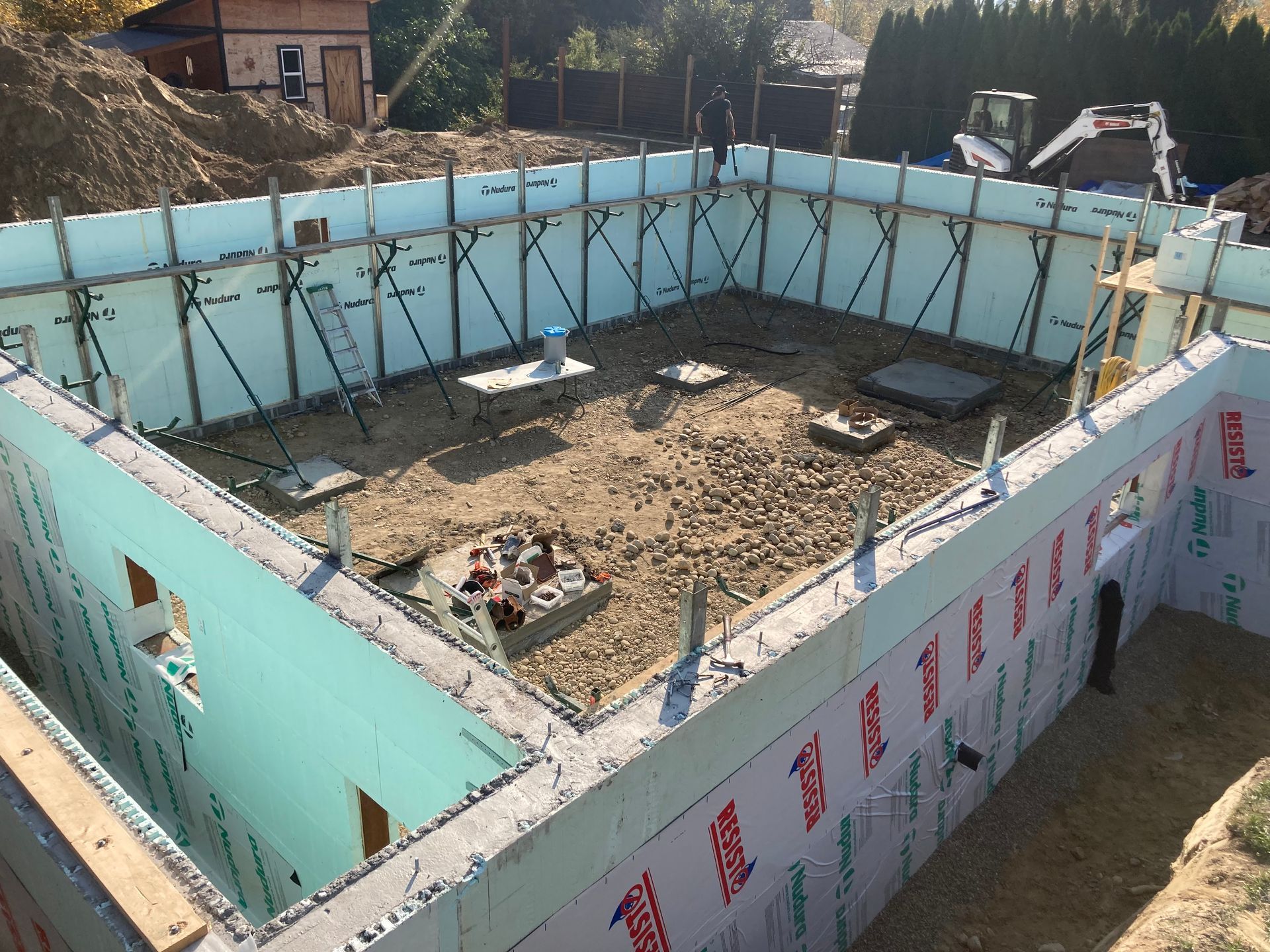 Foundation for new house