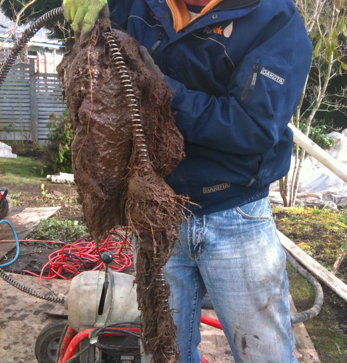 Drain augering or roto-rootering in Victoria BC