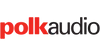 Polk Audio logo in black and red text on a white background