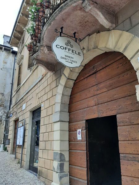 Tasting at the Coffele winery in Soave