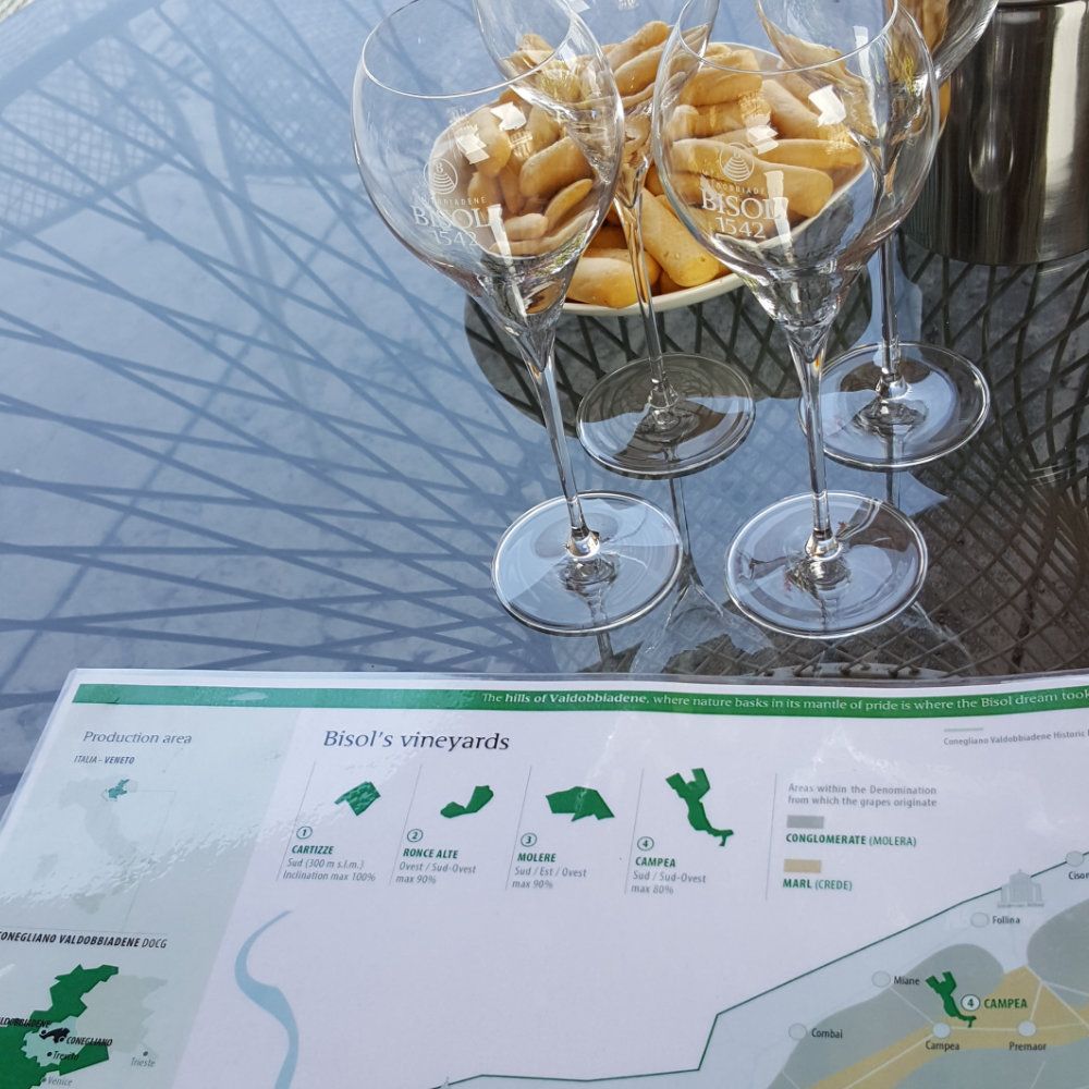 Prosecco-Weinprobe bei Bisol in der Cartizze-Region