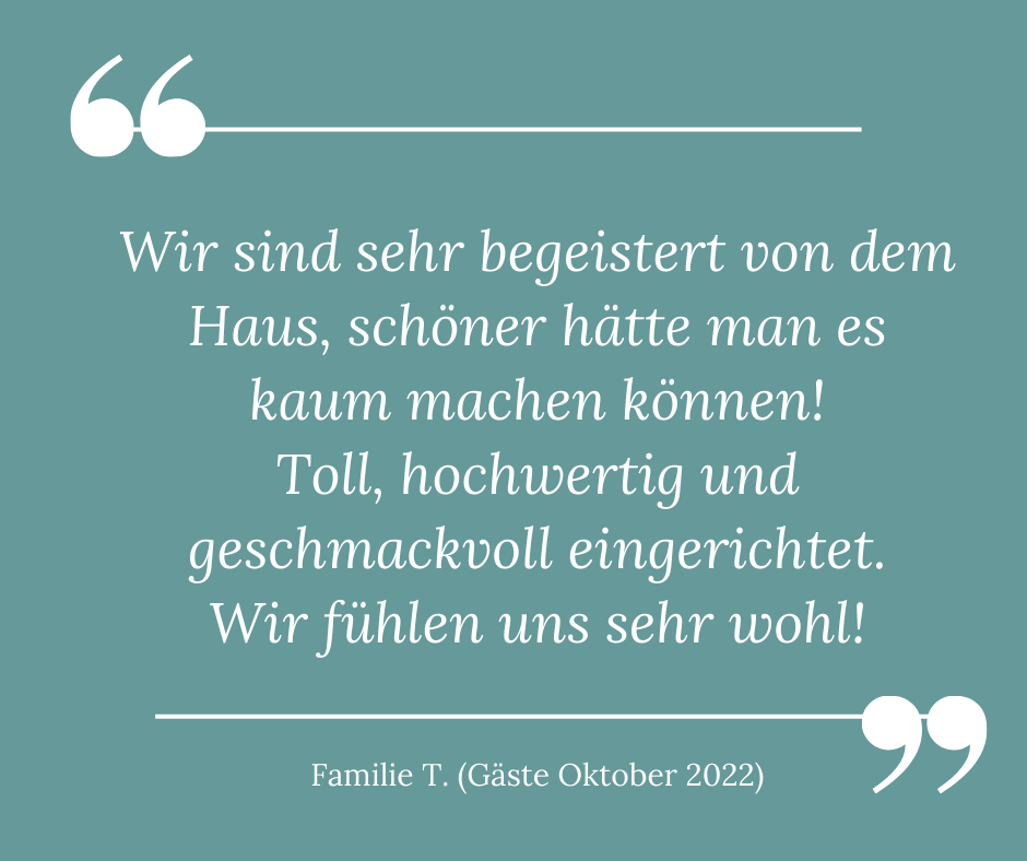 Gästemeinung Ferienhaus Heimathafen Damp